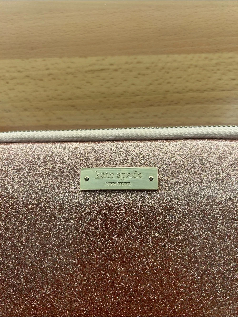 kate spade Rose Gold Glitter Tablet Sleeve